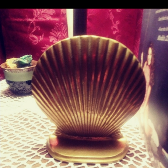 Two brass shell book ends - Picture 6 of 8
